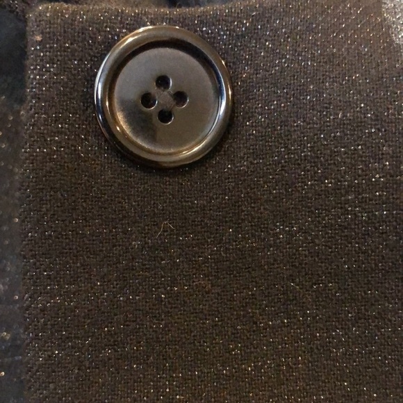 Club Monaco Black Cropped Shimmer Blazer 2 - Picture 4 of 9